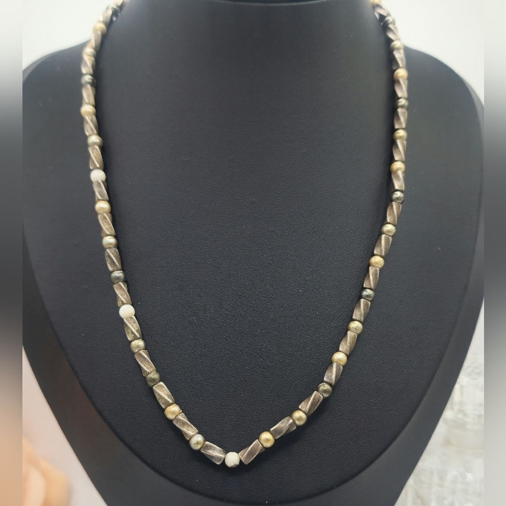 Vintage Napier Twisted Tri Color Necklace